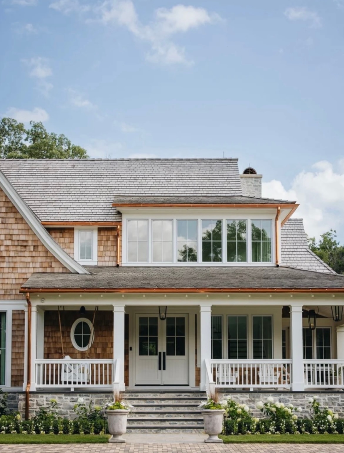 Modern farmhouse with wraparound porch